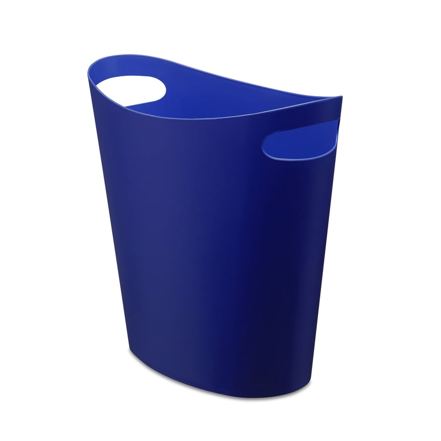 Umbra CAN 7.5-Liter Indigo Plastic Trash Can at Lowes.com