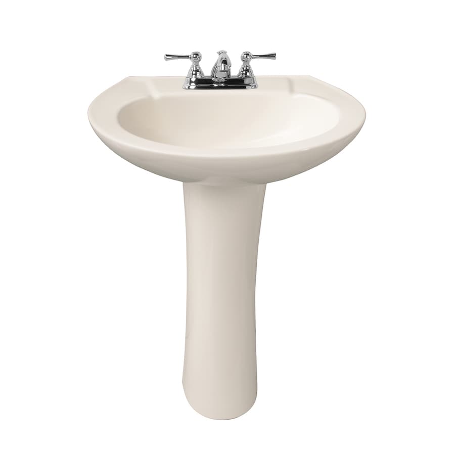 Barclay Hampshire 33in H Bisque Vitreous China Pedestal Sink in the