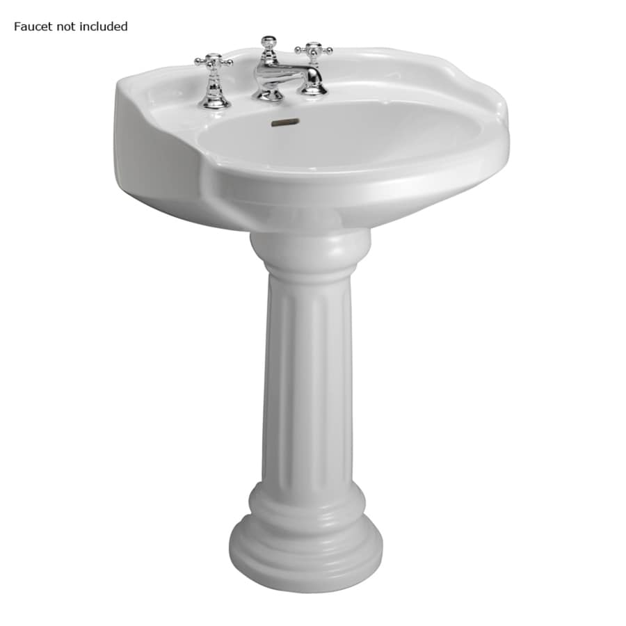 Barclay Victoria 36 5 In H White Vitreous China Pedestal