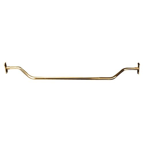 Barclay Cellini offset shower rod 60in to 60in Polished Brass Fixed