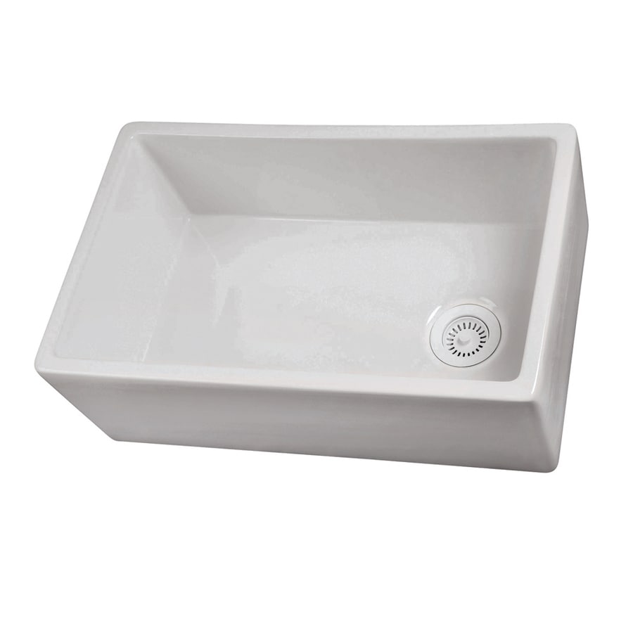 Barclay 29 75 In X 17 5 In White Single Basin Standard 8 In