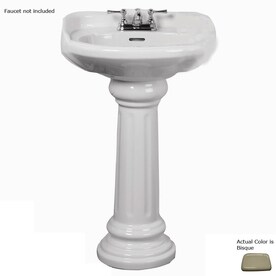 Barclay Off White Pedestal Sinks At Lowes Barclay Vicky Vitreous China Pedestal Sink