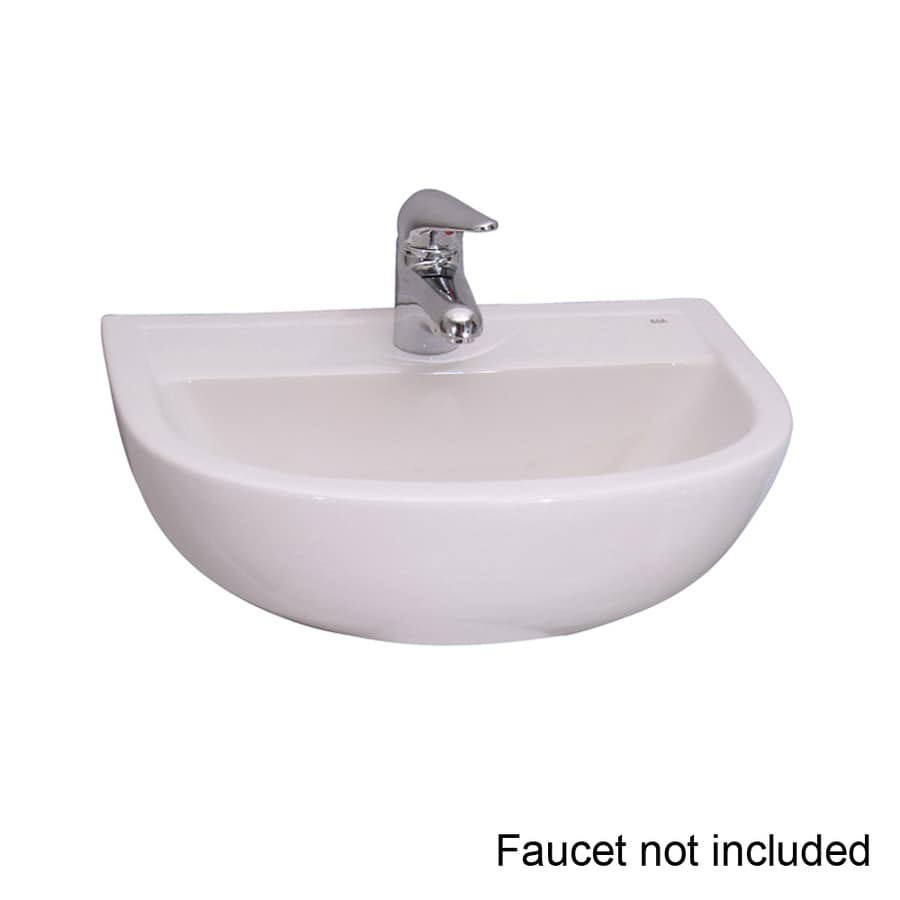 Shop Barclay Compact White WallMount Round Bathroom Sink