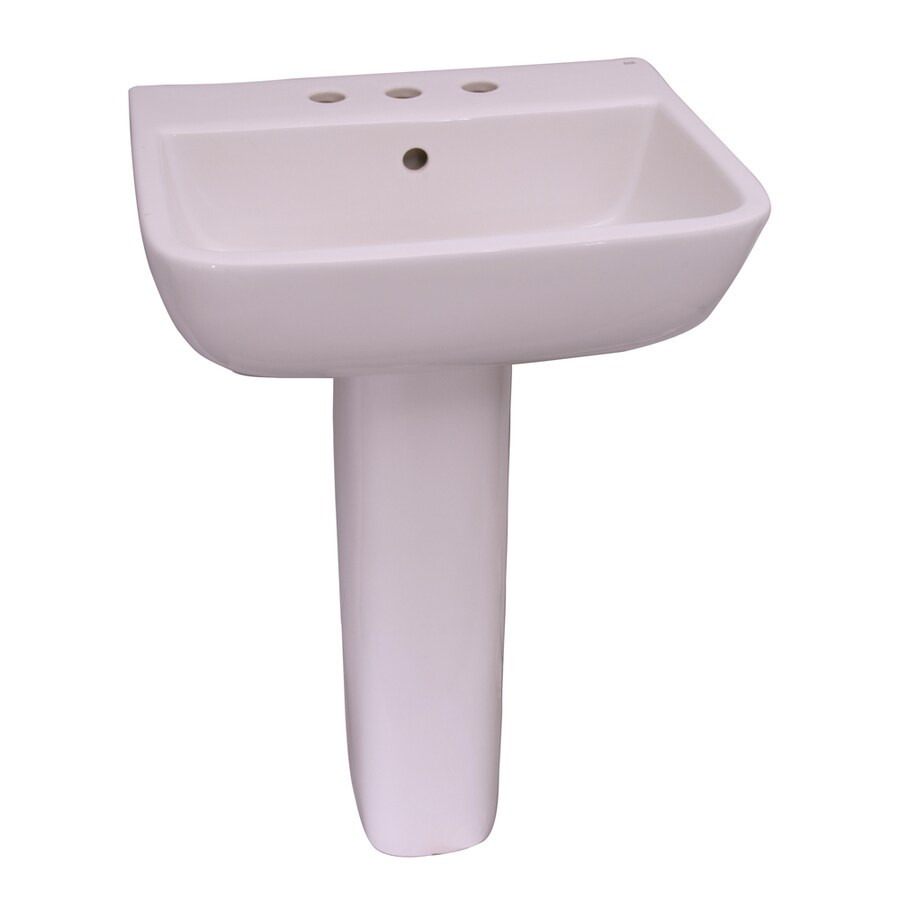 Barclay Series 600 33.25in H White Vitreous China Pedestal Sink in the