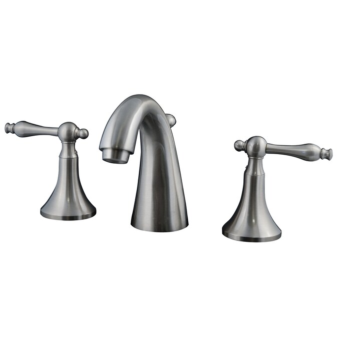 Barclay Maddox Brushed Nickel 2 Handle Widespread Bathroom Sink Faucet Drain Included In The Bathroom Sink Faucets Department At Lowes Com