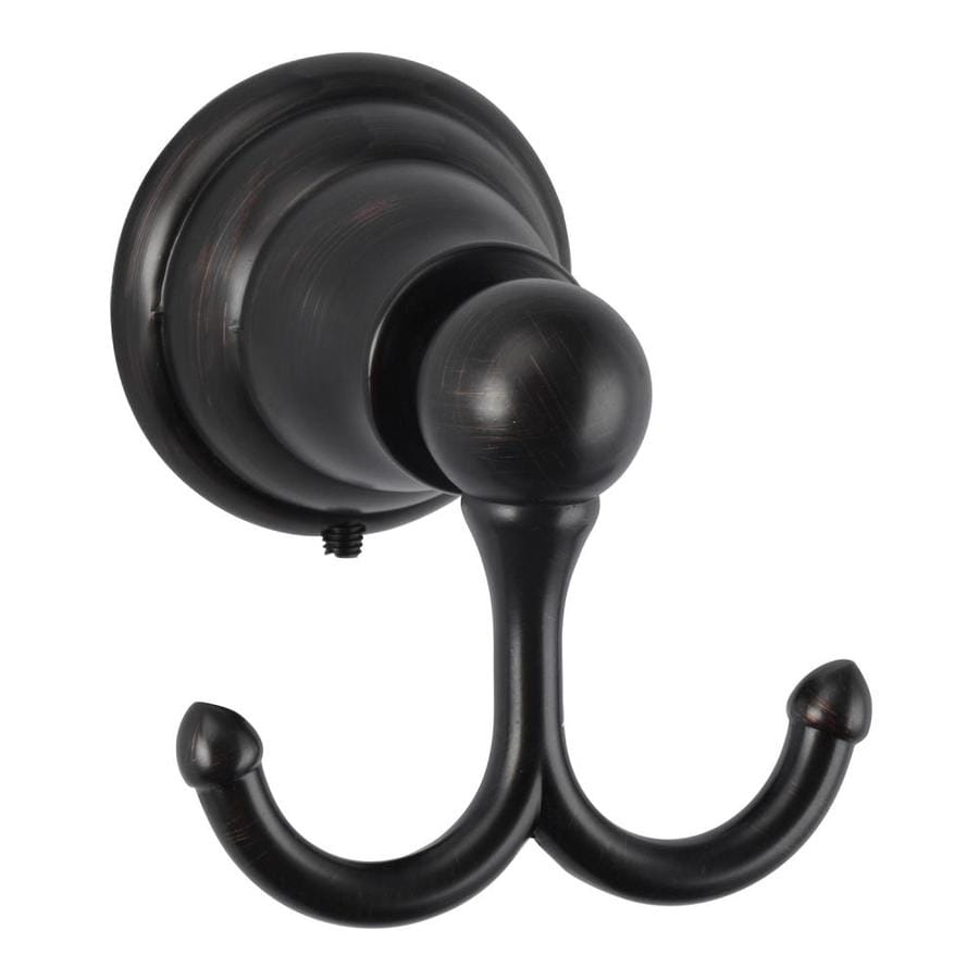 Barclay Sherlene Double Hook Oil Rubbed Bronze Towel Hook in the Towel ...