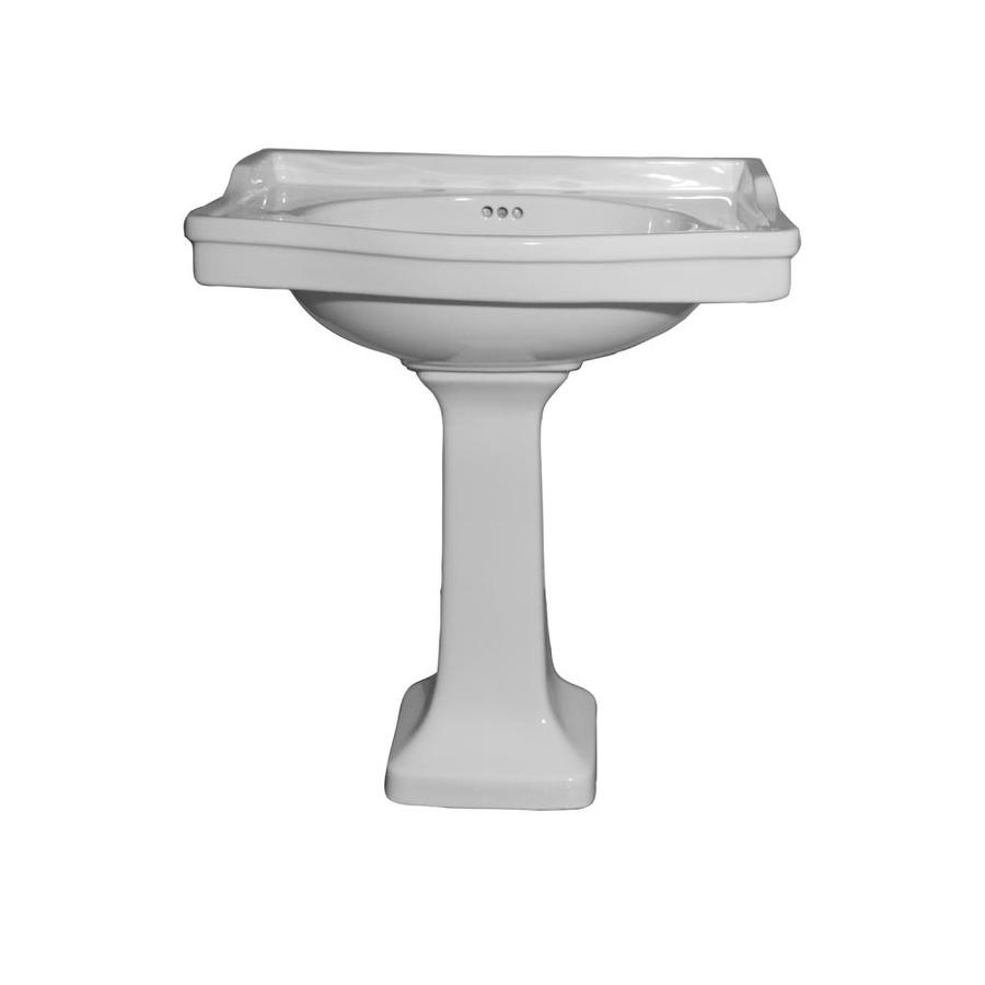 Barclay Ensal Pedestal Lavatory 35.625in H White Vitreous China