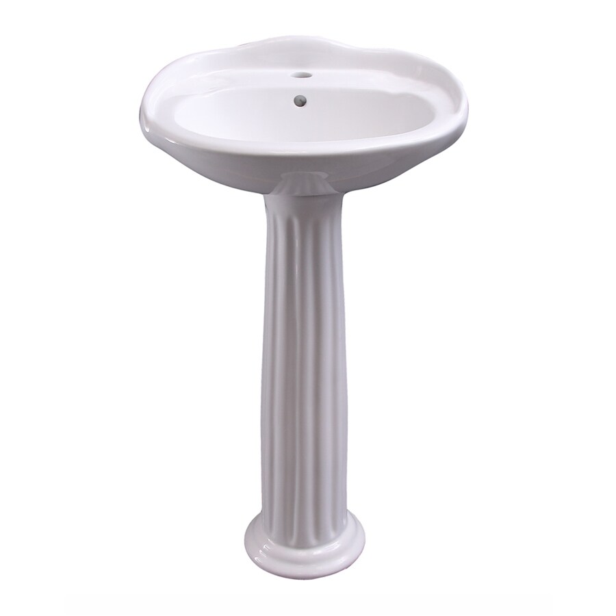 Barclay Silvi Pedestal Lavatory 35.5in H White Vitreous China Pedestal