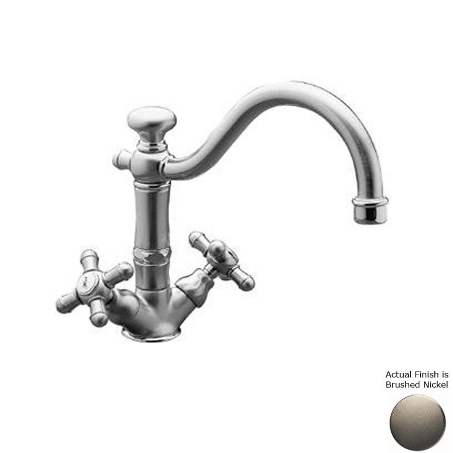 Barclay Cannes Brushed Nickel Double Handle Bar Faucet At Lowes Com
