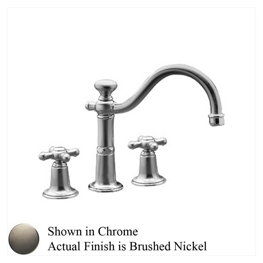 Barclay Cannes Brushed Nickel 2Handle HighArc Kitchen Faucet in the