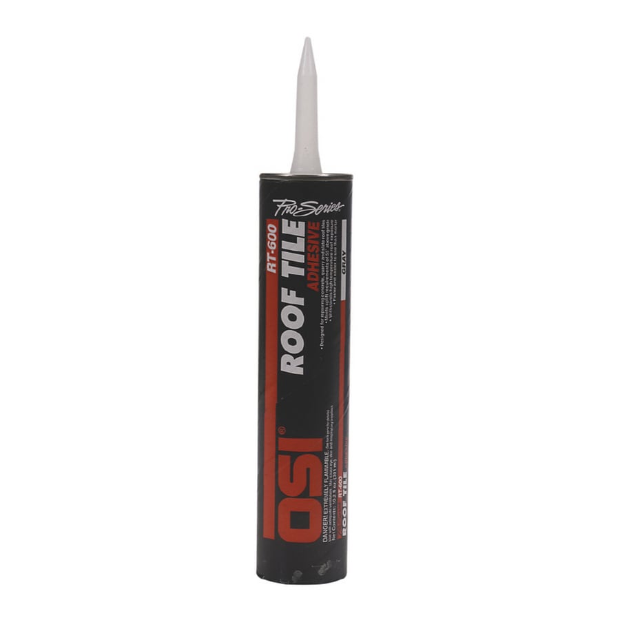 OSI RT600 Roof Tile Gray Solvent Exterior Construction Adhesive (10-fl oz)  in the Construction Adhesive department at