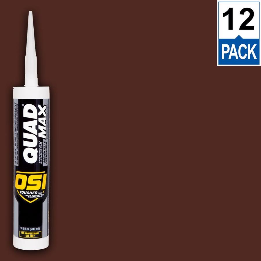 OSI Quad Max 12Pack 9.5oz Red 901 Paintable Advanced Sealant Caulk in