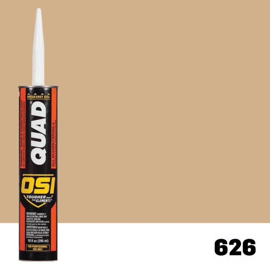 OSI QUAD Quad 10oz Yellow Paintable Advanced Sealant Caulk at