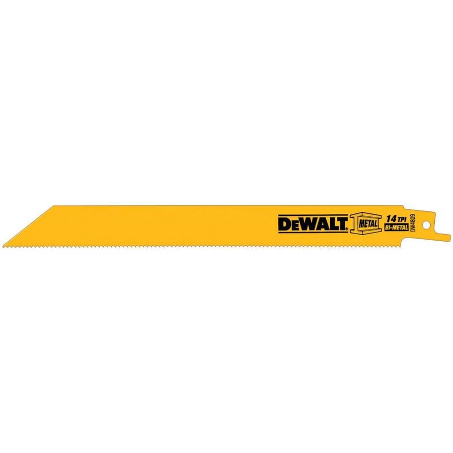 DEWALT 5-Pack 8-in 14-TPI Metal Cutting Reciprocating Saw Blade