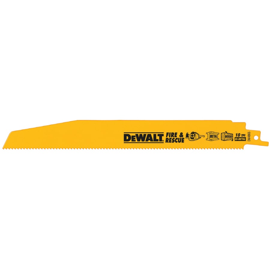 DEWALT DW4865 5-Pack Bi-Metal 10-TPI Reciprocating Saw Blade