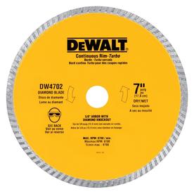 UPC 028874061026 product image for DEWALT 7-in Wet or Dry Continuous Circular Saw Blade | upcitemdb.com