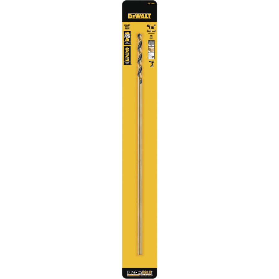 Dewalt 5 16 In Twist Drill Bit For Pvc Wood Metal Stainless Dewalt 5 16 In Twist Drill Bit For Pvc Wood Metal