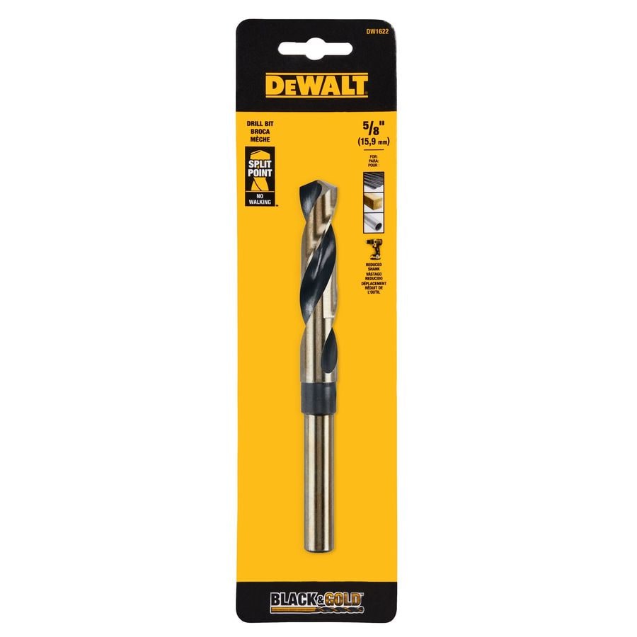 Shop DEWALT 5/8in Twist Drill Bit for PVC, Wood, Metal, Stainless