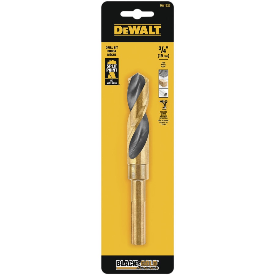 Shop DEWALT 3/4-in Twist Drill Bit for PVC, Wood, Metal, Stainless Dewalt Stainless Steel Drill Bits