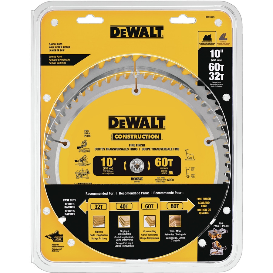 Dado blade for dewalt 10 table saw, Can You Use 8-Inch Dado Blades on ...