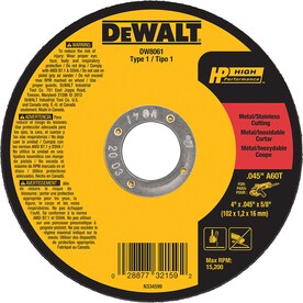 DeWalt DW8061 4u0022 Cutting Wheel