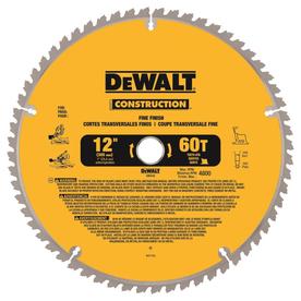 DEWALT Construction 12-in 60-Tooth Tungsten Carbide-Tipped Steel Miter Saw Blade