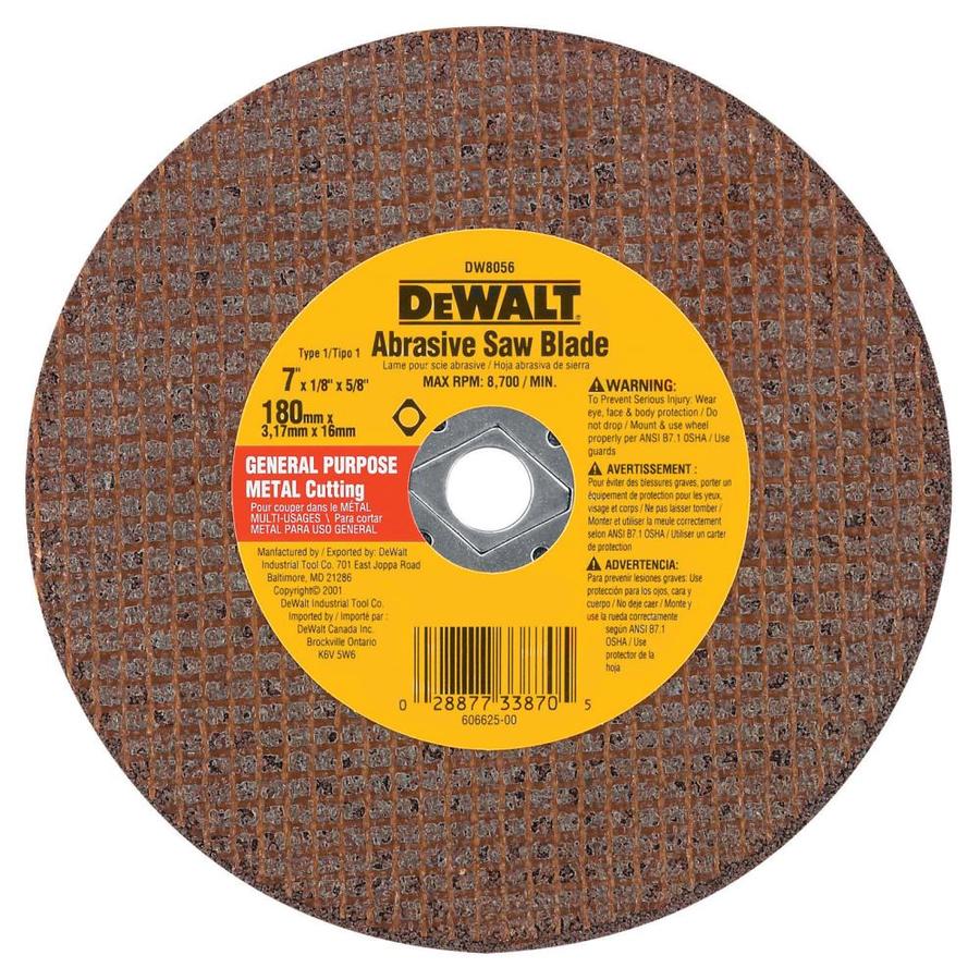 DEWALT Aluminum Oxide 7in Chop Saw Blade at