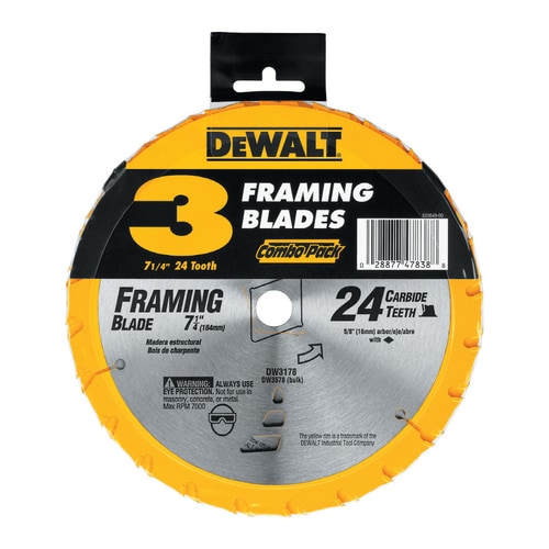 Dewalt 3 Pack Wood Circular Saw Blades At 7930