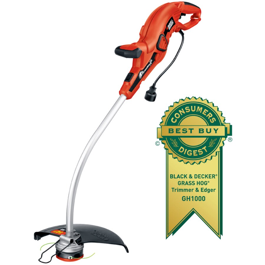 BLACK & DECKER GrassHog 14-in Curved String Trimmer in the Corded