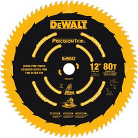 Circular Saw Blades At Lowes Dewalt Precision Trim 12 In 80 Tooth Carbide Miter Saw Blade