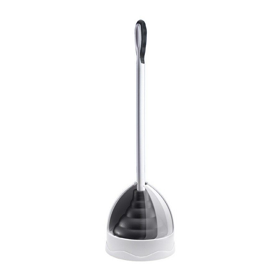 Plumb Craft Powerful, Heavy Duty Toilet Plunger, Black/White