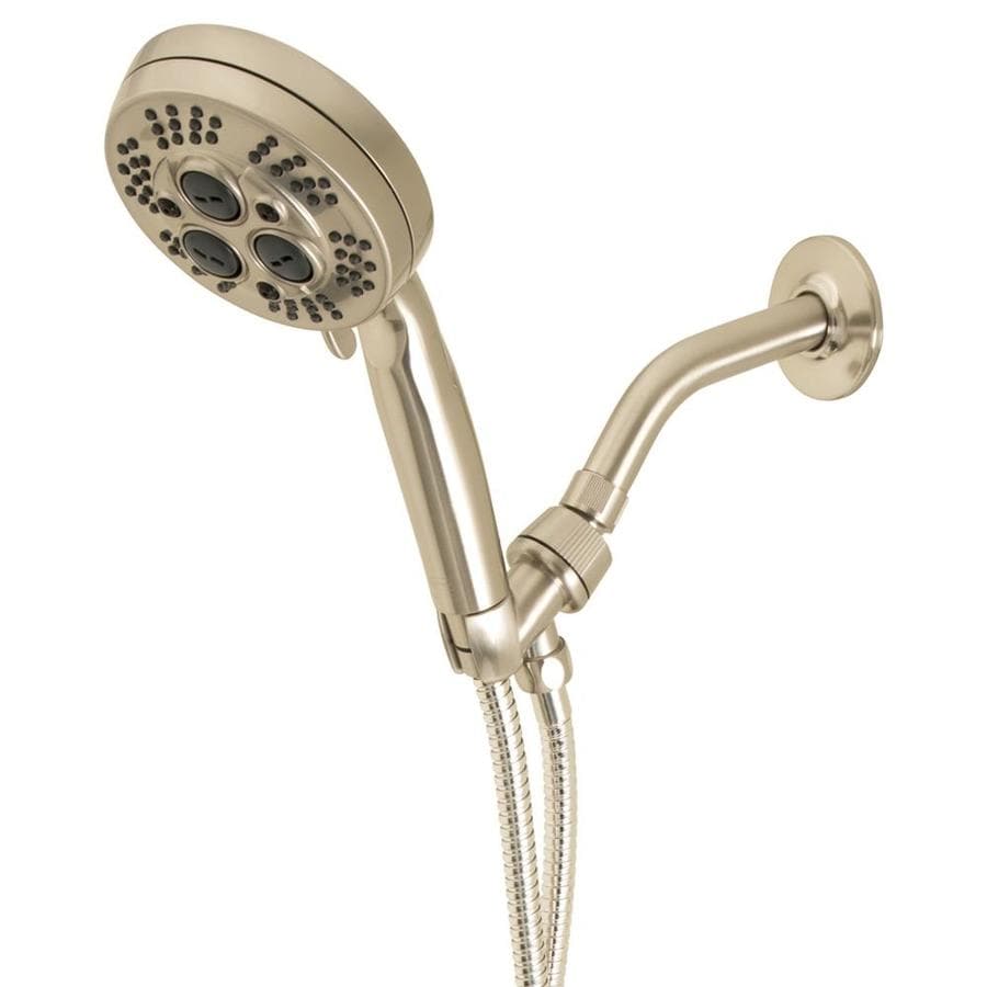 Jacuzzi Primo; Brushed Nickel 3-Spray Handheld Shower 2-GPM (7.6-LPM ...