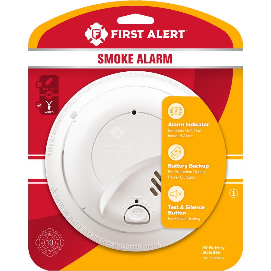 First Alert AC Hardwired 120-Volt Smoke Detector at Lowes.com