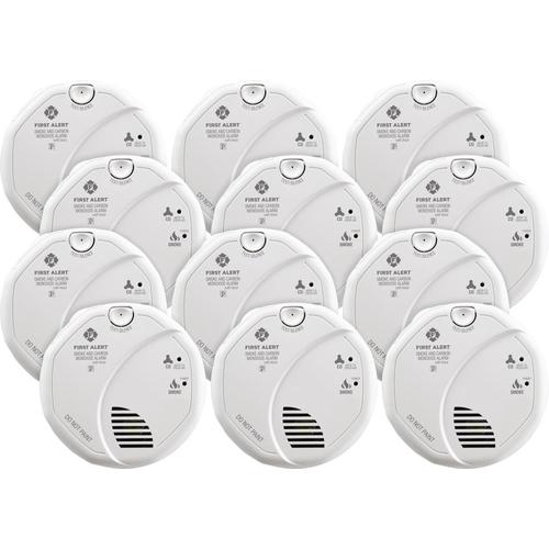 First Alert BRK SC7010BV 12-Pack AC Hardwired Combination Smoke and ...