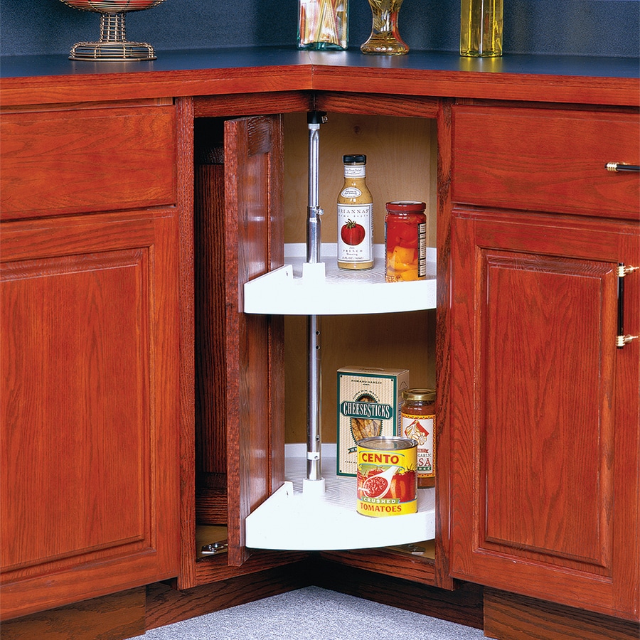 Knape Vogt 2 Tier Plastic Pie Cut Cabinet Lazy Susan At Lowes Com