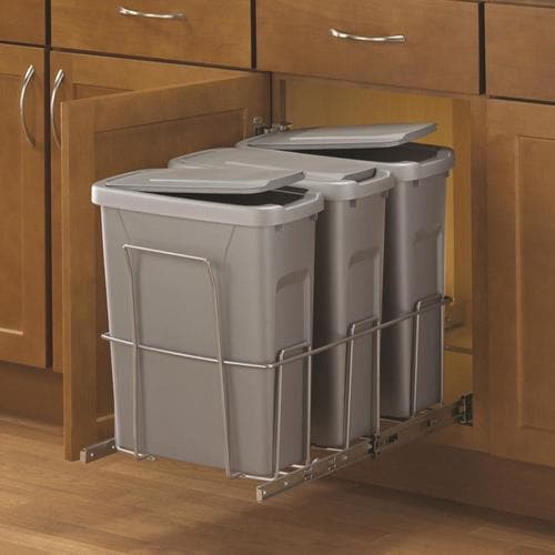 Knape Vogt 20 Quart Plastic Pull Out Trash Can At Lowes Com   029274303464xl 