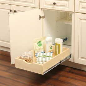 UPC 029274350697 product image for Knape & Vogt 14.78-in W x 5-in 1-Tier Pull Out Wood Soft Close Cabinet Organizer | upcitemdb.com