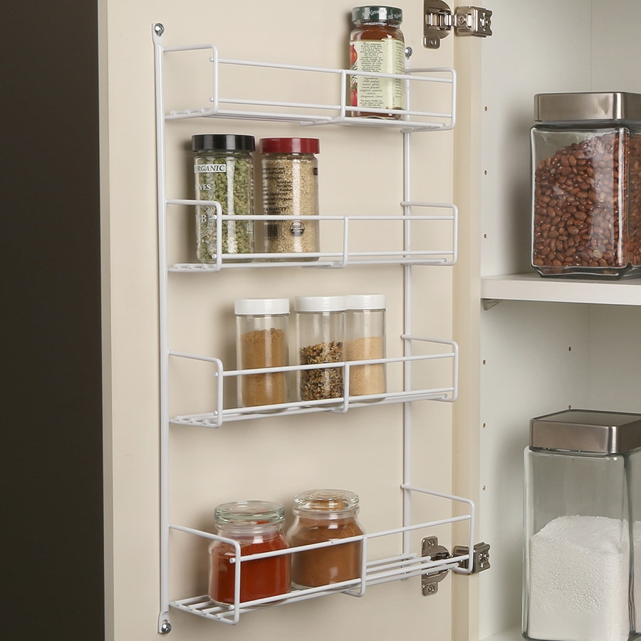 Spice Rack White Cabinet Organizers At Lowes Com