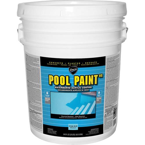 Dyco Paints Pool Paint Semi-Gloss Ocean Blue Exterior Paint (5-Gallon ...