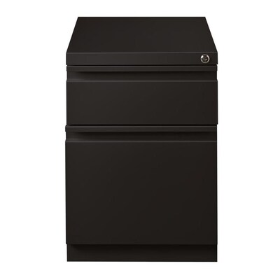 Hirsh Hl10000 Series Pedestal Files Black 2 Drawer File Cabinet At