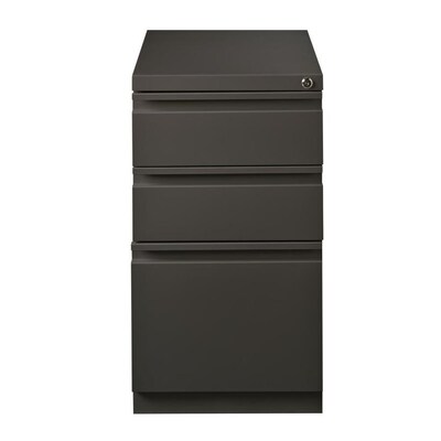 Hirsh Hl10000 Series Pedestal Files Charcoal 3 Drawer File Cabinet