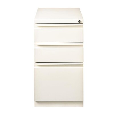 Hirsh Hl10000 Series Pedestal Files White 3 Drawer File Cabinet At