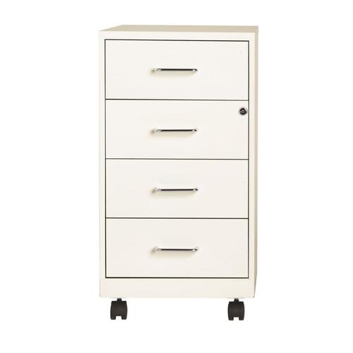 Office Designs Space Solutions Pearl White 4 Drawer File Cabinet