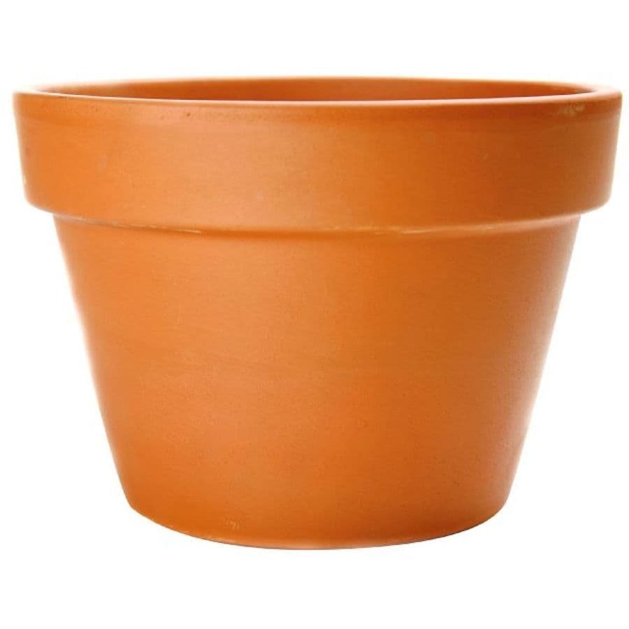 Shop 8.267in W x 5.905in H Orange Terracotta Classic Planter at