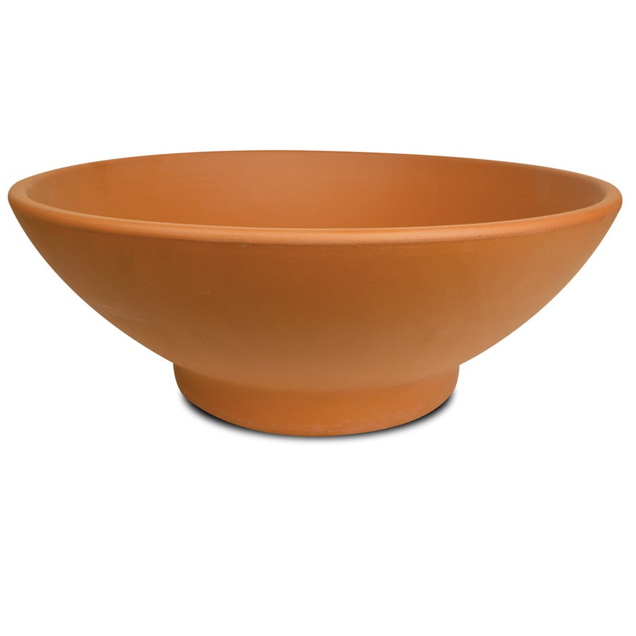 Pennington 12.21-in x 5.12-in Terra Cotta Clay Bowl Low ...