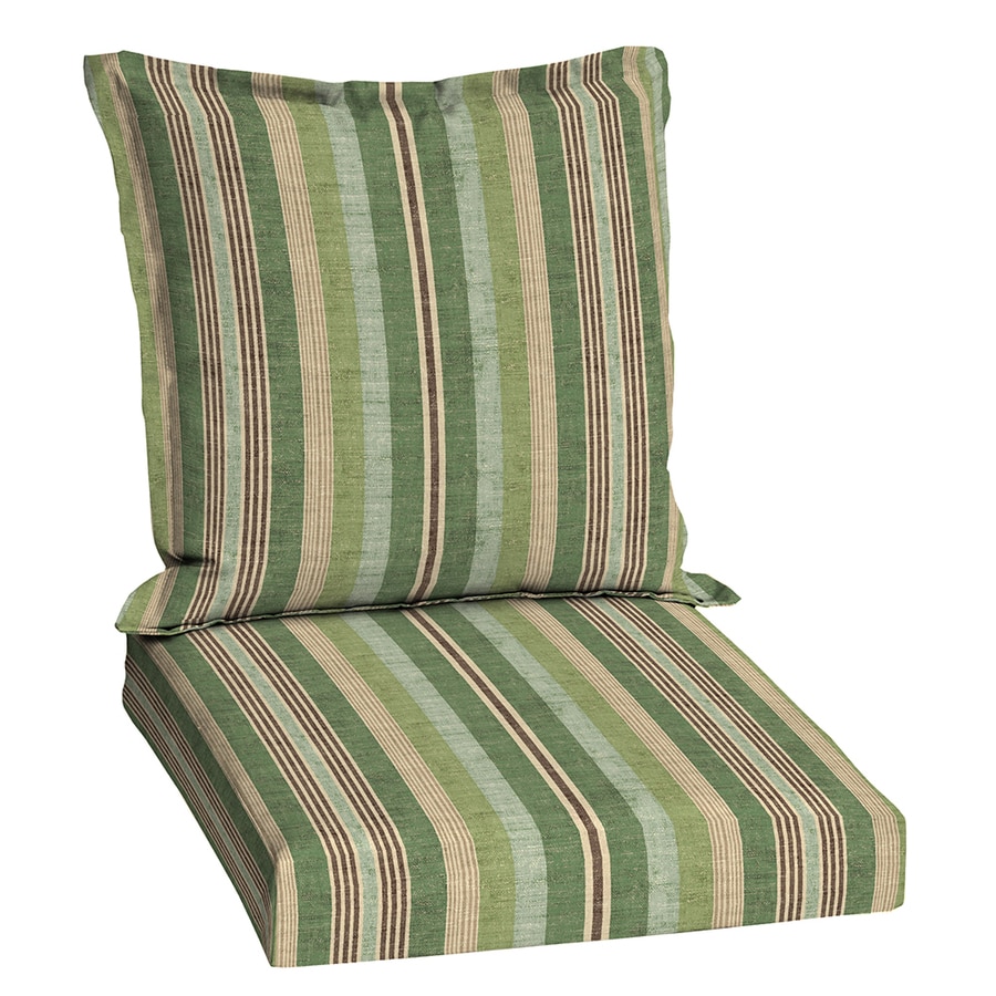 Allen + roth Stripe Green Stripe Standard Patio Chair ...