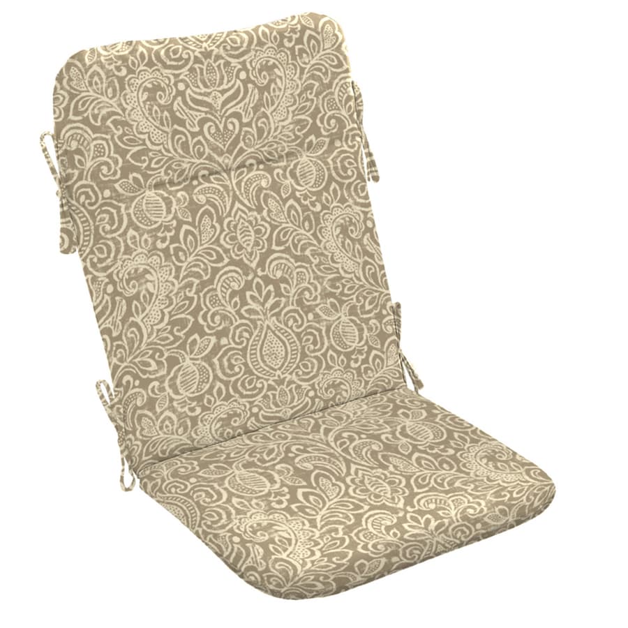 Garden Treasures Neutral Stencil Paisley Standard Patio Chair Garden Treasures Neutral Stencil Paisley Standard Patio Chair Cushion For Adirondack