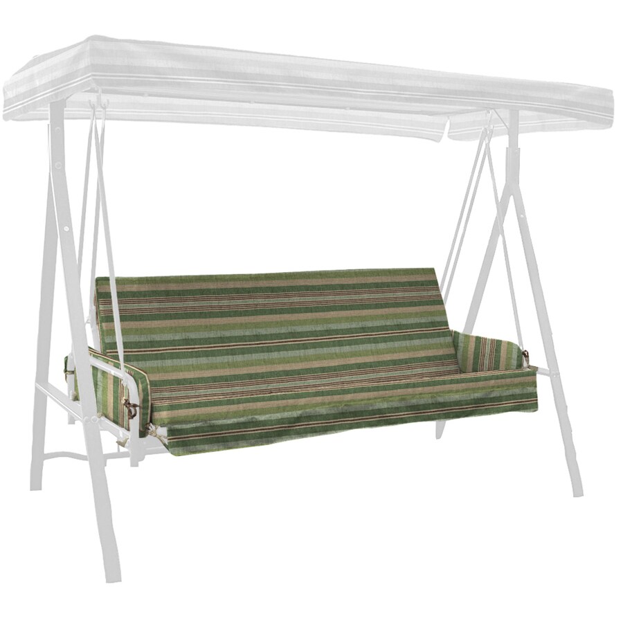 Allen + roth Stripe Green Stripe Glider Cushion for Glider at