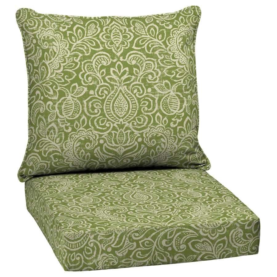 Garden Treasures 2 Piece Deep Seat Patio Chair Cushion At