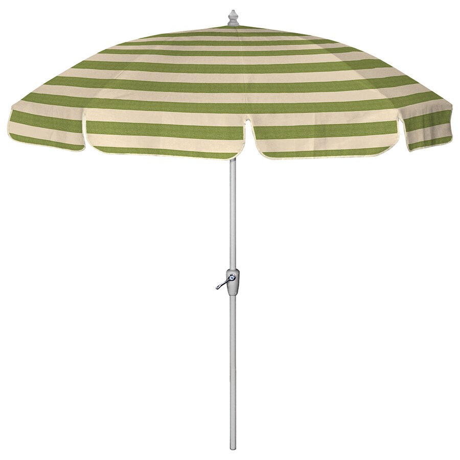 arden patio umbrella Arden Outdoor Round Green Patio Umbrella with Tilt-and-Crank (Actual:  7.5-ft x 7.5-ft) at Lowes.com